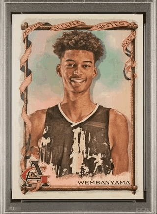 2023-Topps-Allen-and-Ginter-Silver-Portrait-Hot-Box-Victor-Wembanyama-271 Victor Wembanyama Trading Card 2023 Topps Allen and Ginter Silver Portrait Wembanyama