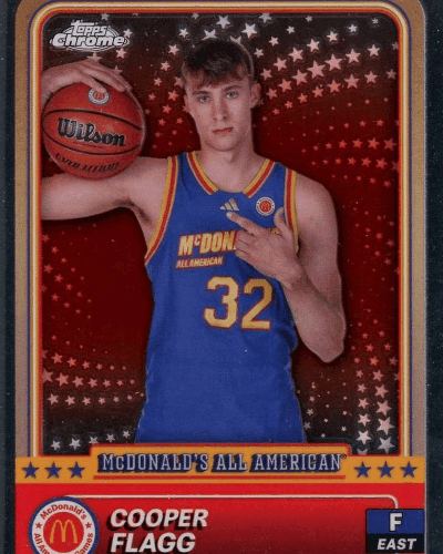Cooper-Flagg-NCAA-2024-Topps-Chrome-McDonald-s-All-American-Basketball-BTTN Cooper Flagg Trading Card: Topps Chrome McDonald's All American