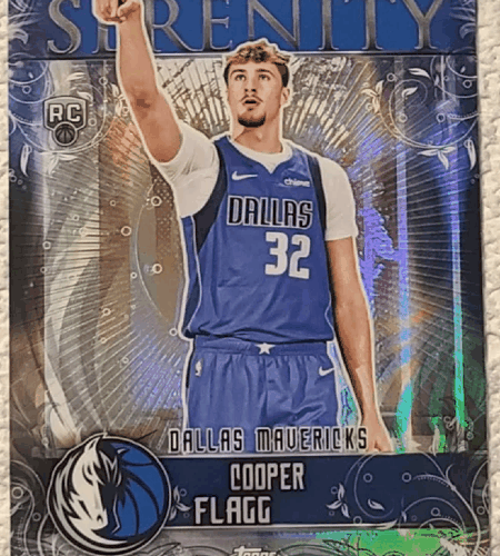 Cooper-Flagg-Trading-Card-205-26-Topps-Chrome-Serenity-RW-Refractor.webp Cooper Flagg Trading Card: 2025 Topps Chrome Serenity - RW Refractor