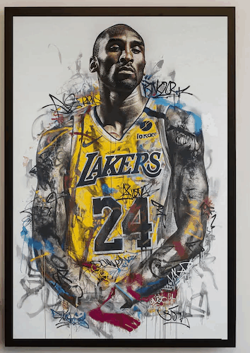 Kobe-Bryant-Canvas Wall-Art-500x600--BTTN Luka Dončić NBA / National Basketball Association / USA / Los Angeles Lakers / Luka Doncic Product: Luka Dončić Angeles Lakers basketball graphic shirt - Black Color - Size M Product Number: SHIRT-2784