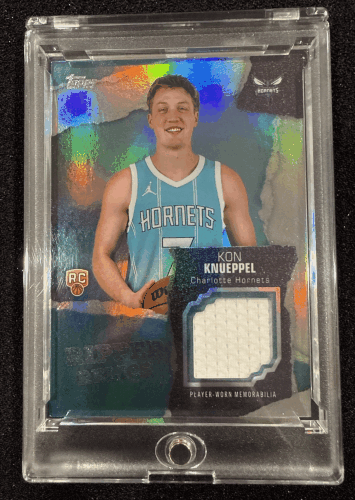 Kon-Knueppel-2025-2026-Player-Worn-Memorabilia-Relics-Card-BTTN-k Kon Knueppel 2025-26 Player Worn Memorabilia Relics Card