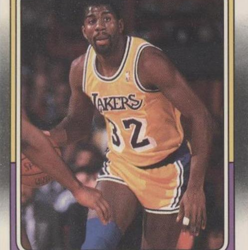 Magic Johnson Trading Card-1988 Fleer - 67 Magic Johnson Trading Card: 1988 Fleer - # 67