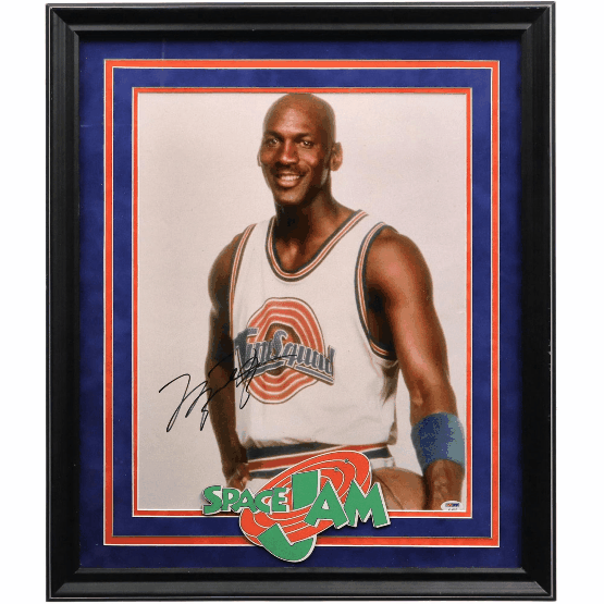 Michael Jordan Chicago Bulls Framed Autographed 16" x 20" Space Jam Photograph - Fanatics Authentic Certified
