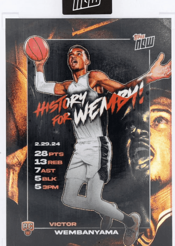 NBA-2023-24-Topps-NOW-Basketball-Card-VW-3-Victor-Wembanyama-