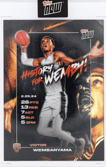 NBA-2023-24-Topps-NOW-Basketball-Card-VW-3-Victor-Wembanyama- NBA-2023-24-Topps-NOW-Basketball-Card-VW-3-Victor-Wembanyama-