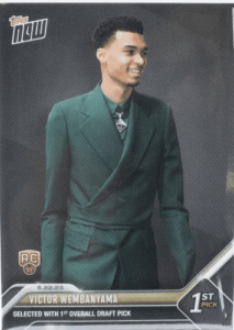 NBA-TOPPS-NOW-2023-Basketball-Card-D1-Victor-Wembanyama_