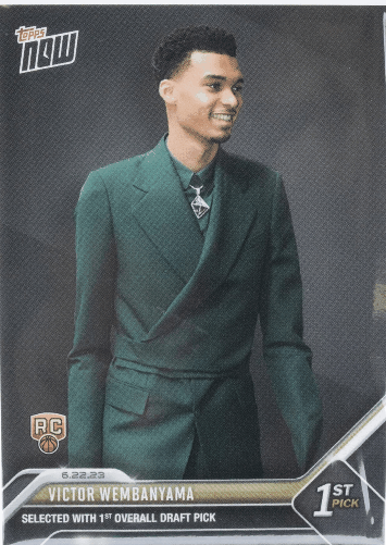 NBA-TOPPS-NOW-2023-Basketball-Card-D1-Victor-Wembanyama_