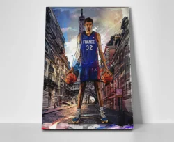 Victor Wembanyama Poster Wall Art: 'Taking The Streets of Paris'