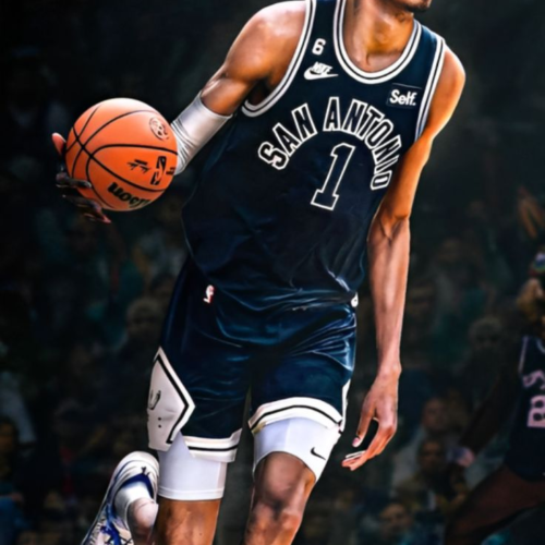 Wemby Art Poster NBA Feature Series 23 Wall Poster