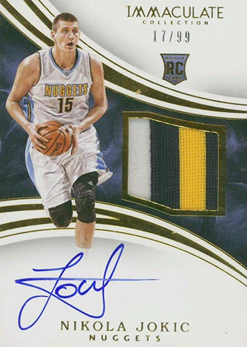 2015-16-Immaculate-Collection-Nikola-Jokic-Rookie-Card