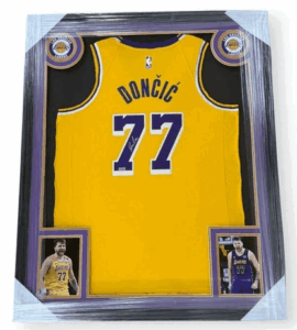 Luka-Doncic-Autographed-Jersey-Lakers-Custom-Framed-Panini-Authenticated-Bttn